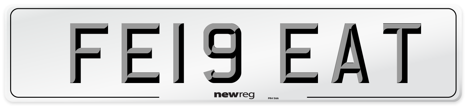 FE19 EAT Number Plate from New Reg